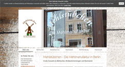 Desktop Screenshot of mehlstuebchen.de