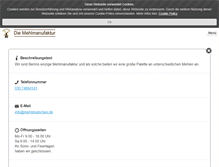 Tablet Screenshot of mehlstuebchen.de